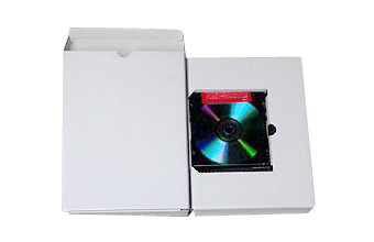 CD-ROM用パッケージ(紙箱+CDホルダー付)のサンプル写真