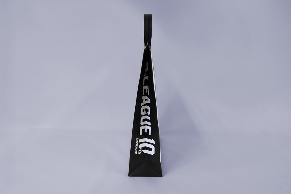 コート紙+マットPP加工 オフセット印刷1色(ベタ)の別注紙袋の側面画像