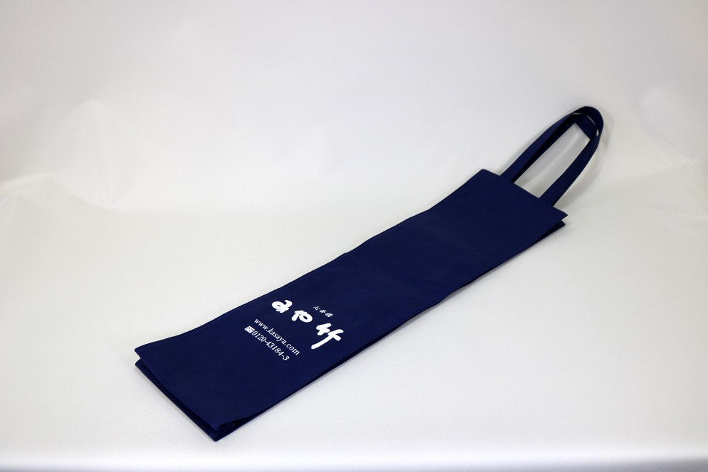 PP不織布90ｇ/㎡ のシルク印刷 片面１色のフルオーダー不織布バッグ