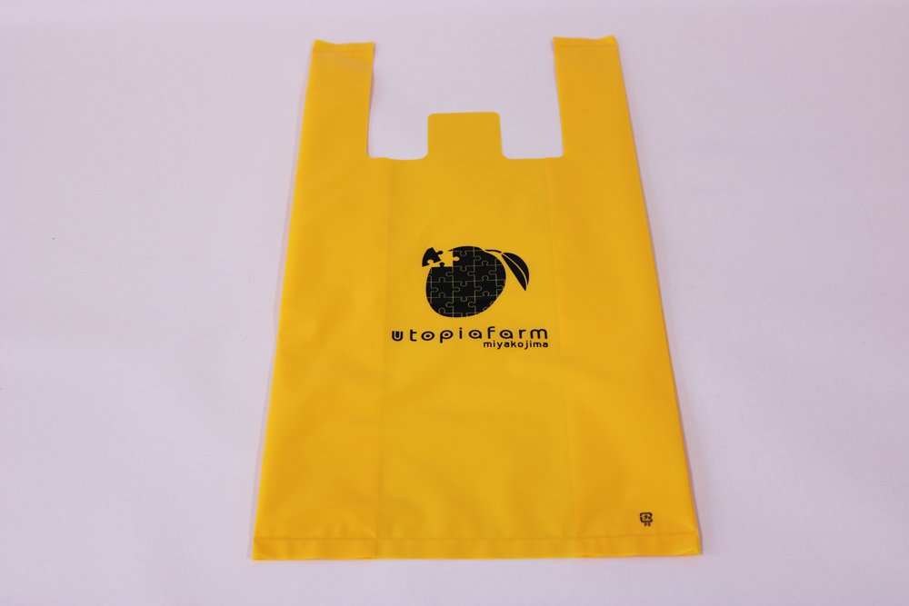 LDPEのグラビア印刷片面1色のレジ袋の表面画像