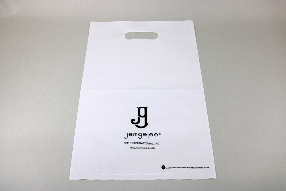 LIMEXのフレキソ印刷片面１色の袋の表面画像