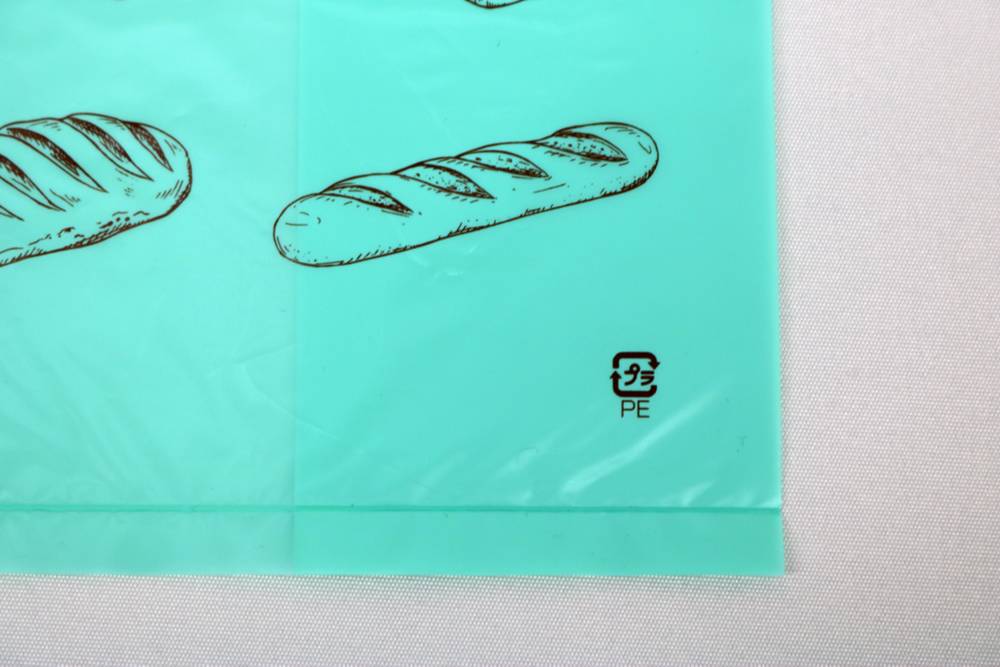 HDPEのグラビア印刷片面１色の小判穴抜きポリ袋のマーク画像