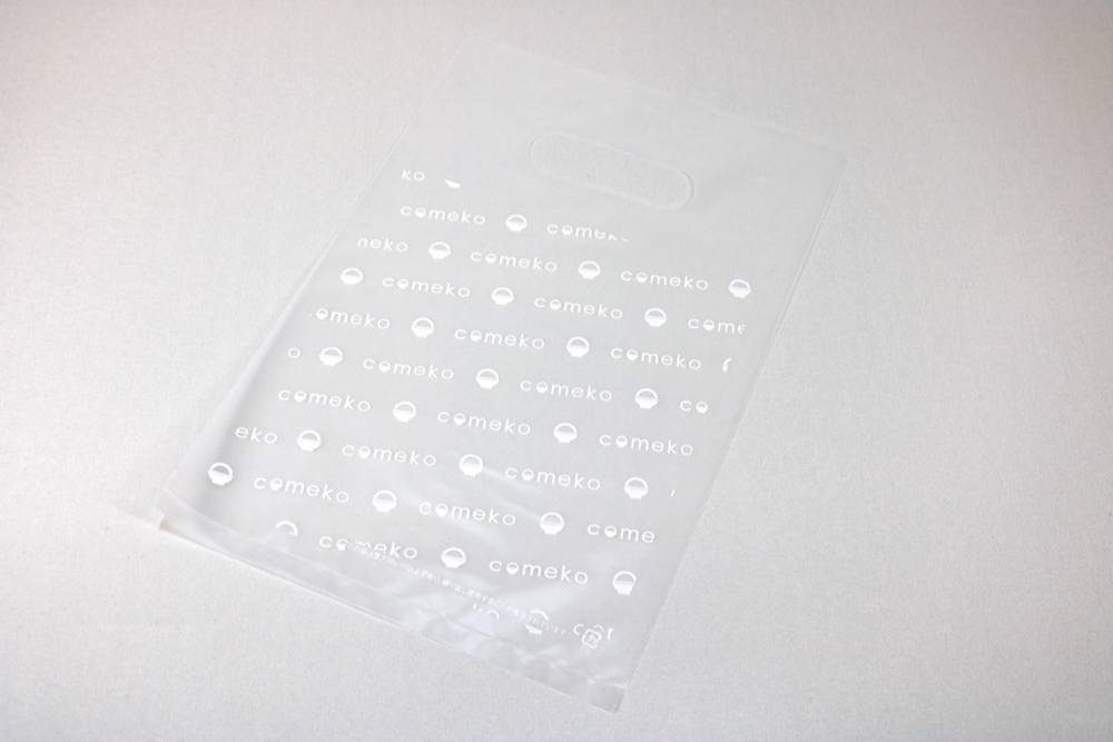 HDPEのグラビア印刷片面１色小判穴抜きポリ袋