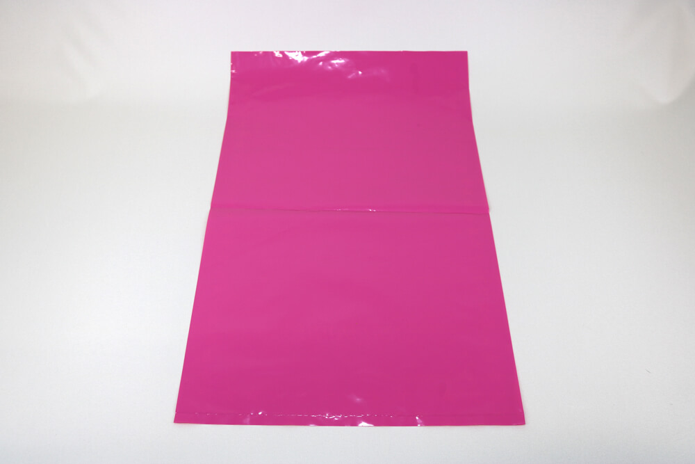 LDPEのグラビア印刷片面1色印刷のポリ袋の裏面画像