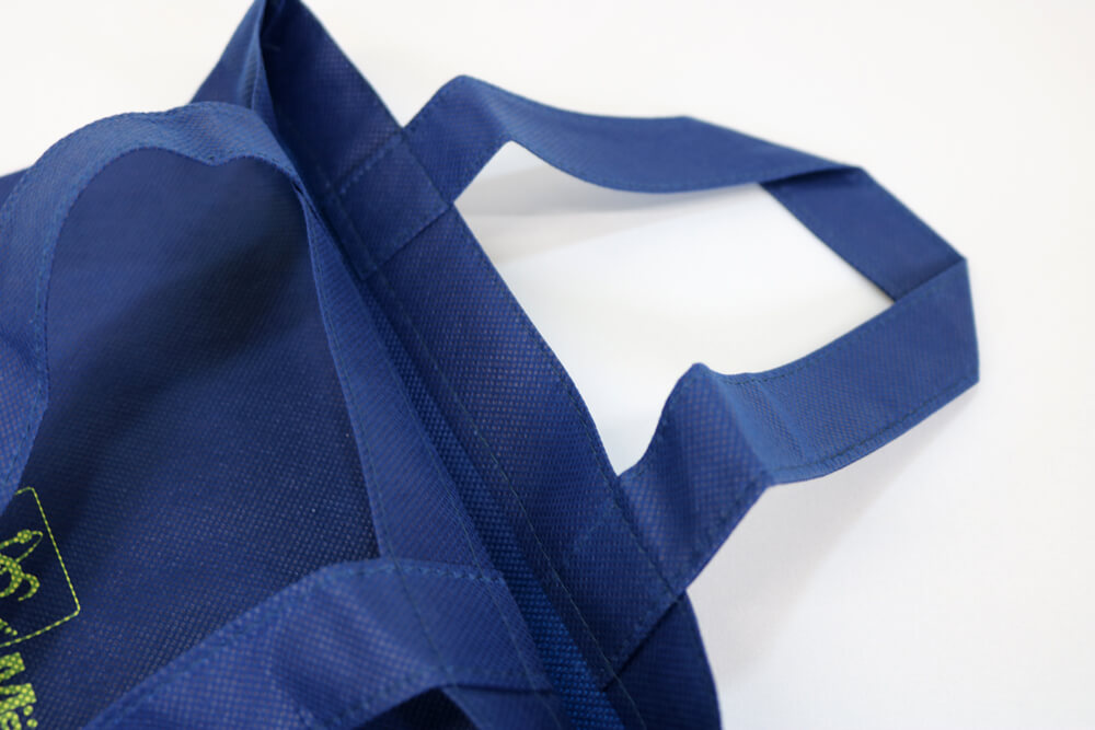 PP不織布のシルク印刷 片面１色のセミオーダー不織布バッグの入れ口画像
