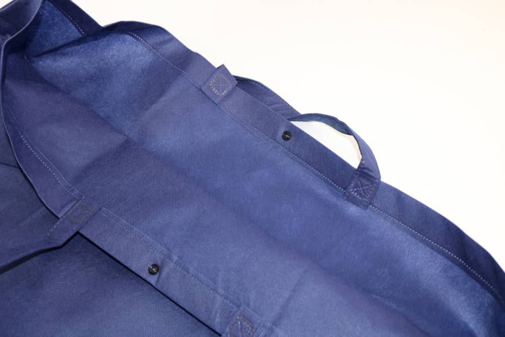 PP不織布75ｇ/㎡ のシルク印刷片面１色のセミオーダー不織布バッグの入れ口画像