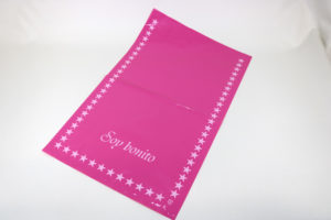 HDPEポリ袋の平袋仕様のオリジナル印刷