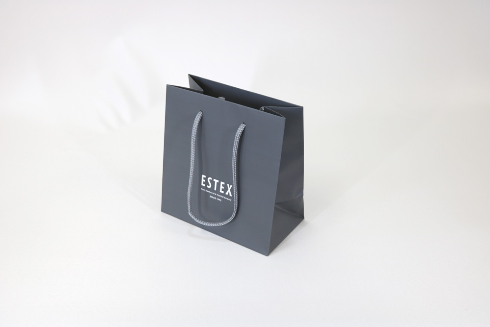 コート紙表面マットＰＰ加工、オフセット印刷１色（ベタ）の別注紙袋