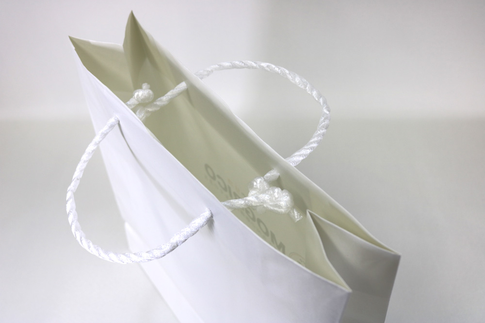 片艶クラフト､簡単カラープリント（CMYK)のセミオーダー紙袋の入れ口画像