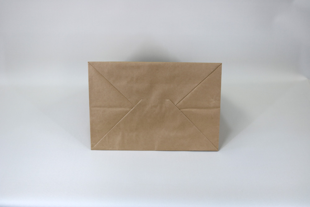 未晒クラフト､簡単カラープリント４色(CMYK)のセミオーダー紙袋の底面画像