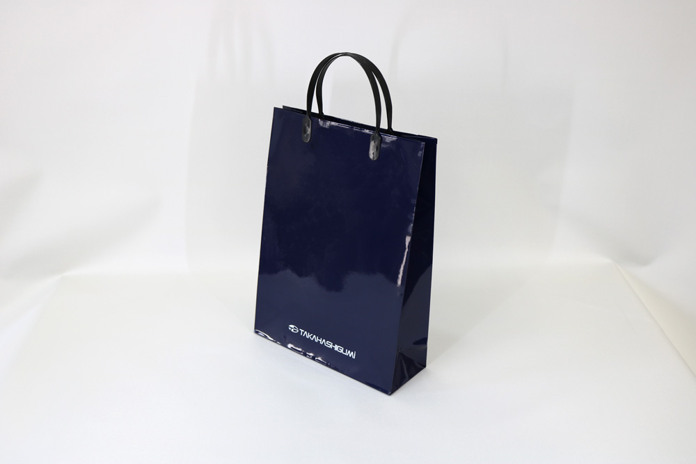 コート紙+グロスPP､シルク印刷１色のセミオーダー紙袋