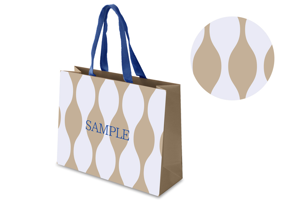 紙袋のサンプルのデザイン画像