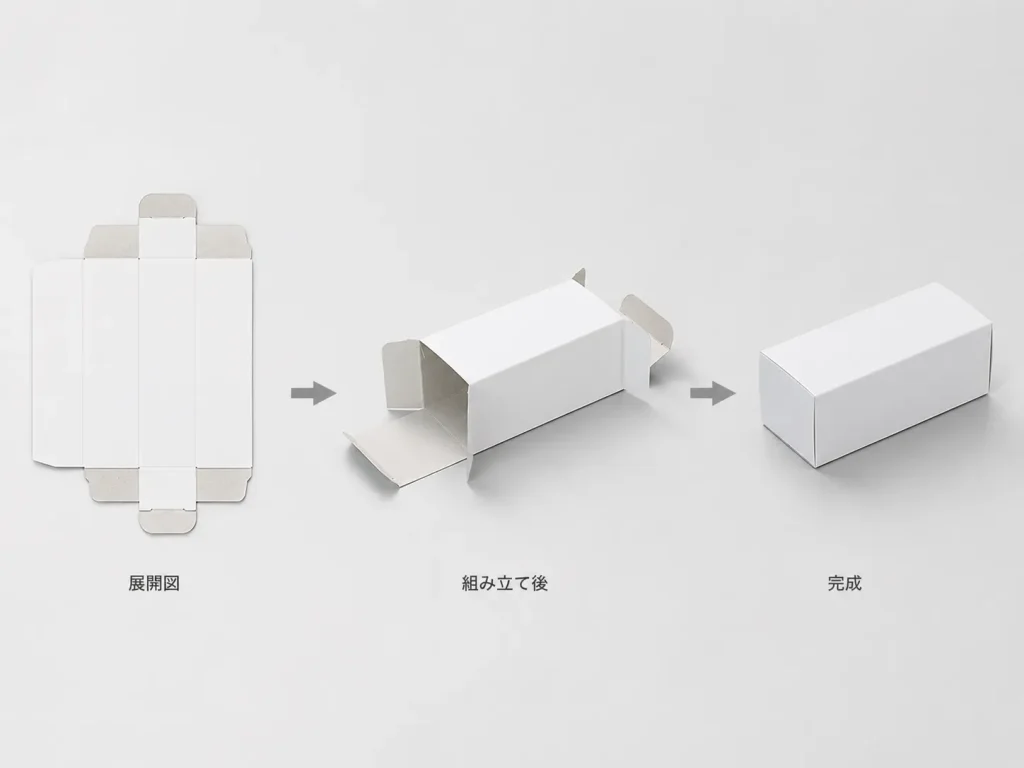 キャラメル式箱の構造