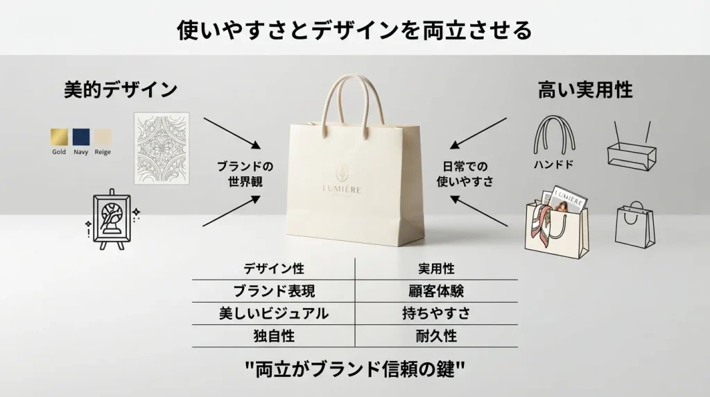 使いやすさとデザインを両立の解説画像